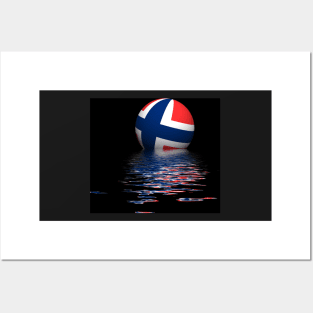 Norwegian Flag rising/setting Posters and Art